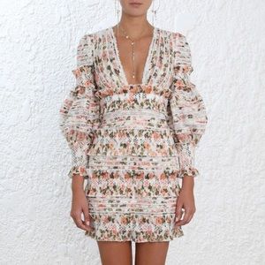 $1995MSRP Zimmermann Radiate Dress sz0/US2/US4 NWT